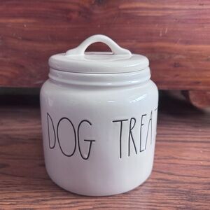 Rae Dunn Cream Dog Treat Canister